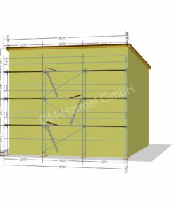 Stahlgerüst mit Alu-Rahmentafel 78qm