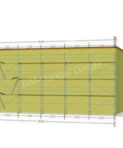 Stahlgerüst mit Alu-Rahmentafel 156qm