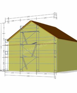 Stahlgerüst mit Holzböden 66qm