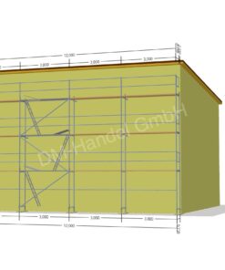 Stahlgerüst mit Holzböden 102qm