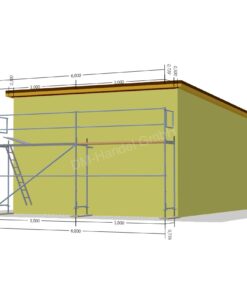 Stahlgerüst mit Holzböden 27qm