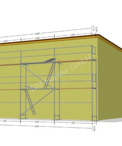 Stahlgerüst mit Holzböden 58qm