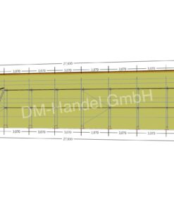 Stahlgerüst mit Alu-Rahmentafel 179qm