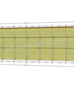 Stahlgerüst mit Alu-Rahmentafel 167qm