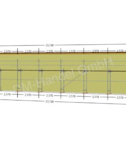 Stahlgerüst mit Alu-Rahmentafel 104qm