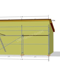 Stahlgerüst mit Alu-Rahmentafel 27qm
