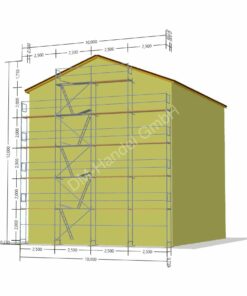 Giebelgerüst mit Holzböden 116qm