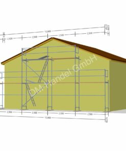 Giebelgerüst mit Holzböden 57qm