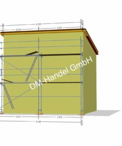Stahlgerüst mit Stahlböden 40qm