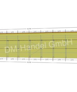 Alu Gerüst mit Alu-Rahmentafel 200qm