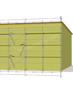 Alu Gerüst mit Alu-Rahmentafel 104qm