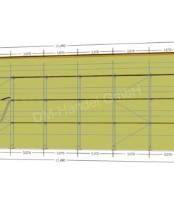 Alu Gerüst mit Alu-Rahmentafel 183qm