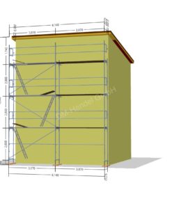 Alu Gerüst mit Alu-Rahmentafel 52qm