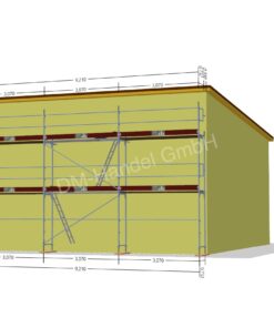 Alu Gerüst mit Alu-Rahmentafel 60qm