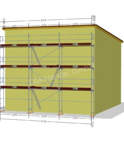 Alu Gerüst mit Alu-Rahmentafel 78qm