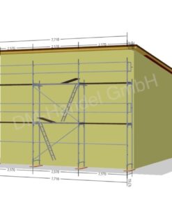 Alu Gerüst mit Alu-Rahmentafel 50qm