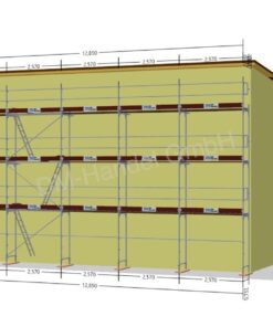 Alu Gerüst mit Alu-Rahmentafel 108qm