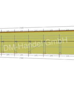 Stahlgerüst mit Stahlböden 124qm