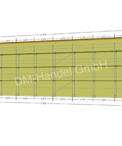 Stahlgerüst mit Stahlböden 234qm