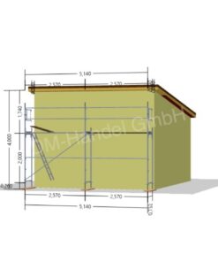 Stahlgerüst mit Stahlböden 23qm