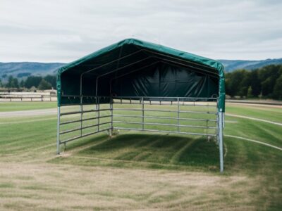 Weidezelt 4x3,6m aus Weidepanelen