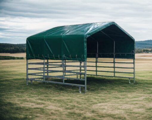 Weidezelt 4x3,6m bestehend aus Texaspanelen