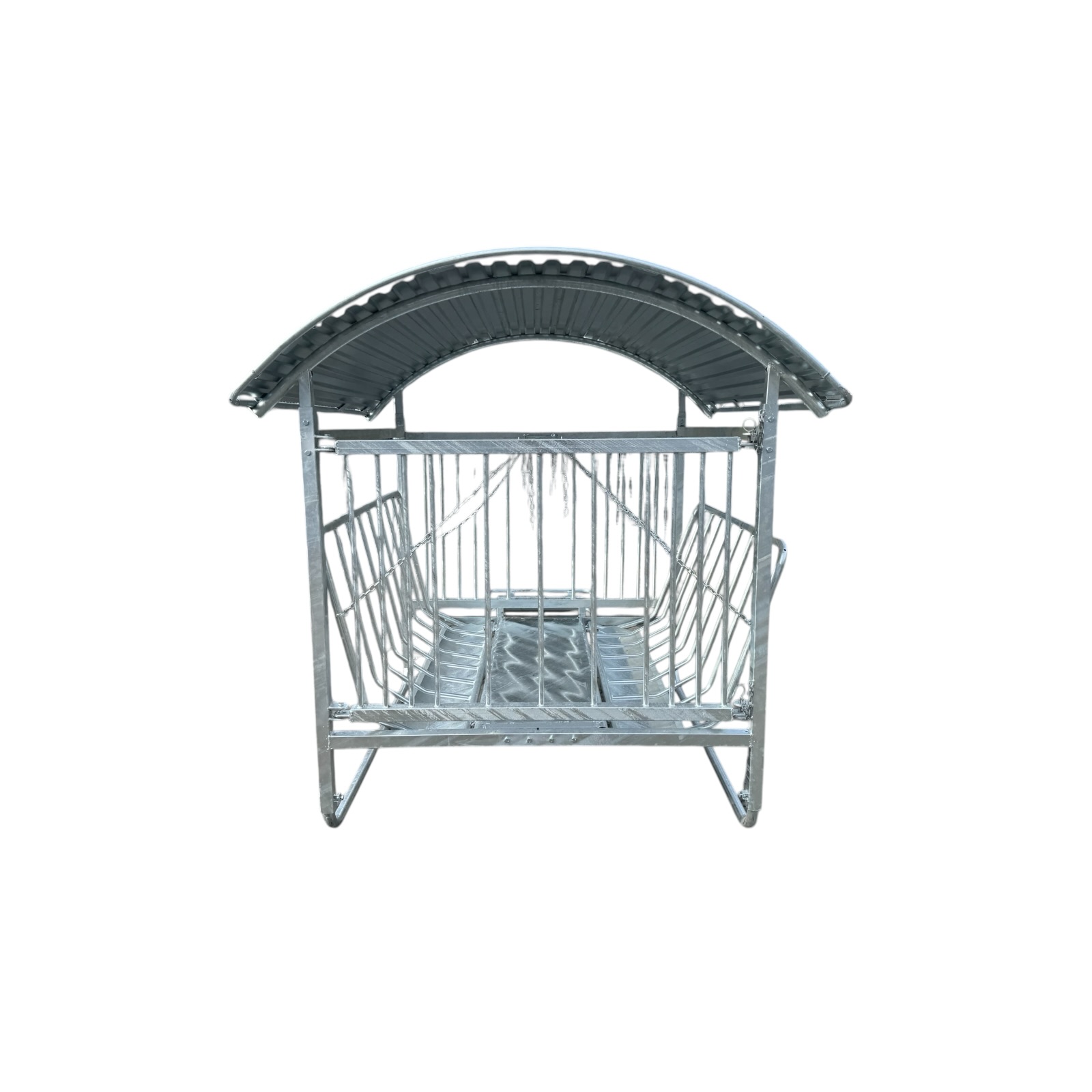 Viereckraufe 1,7x1,6m , Futterraufe mit Dach für Schafe Ziegen – Bild 5