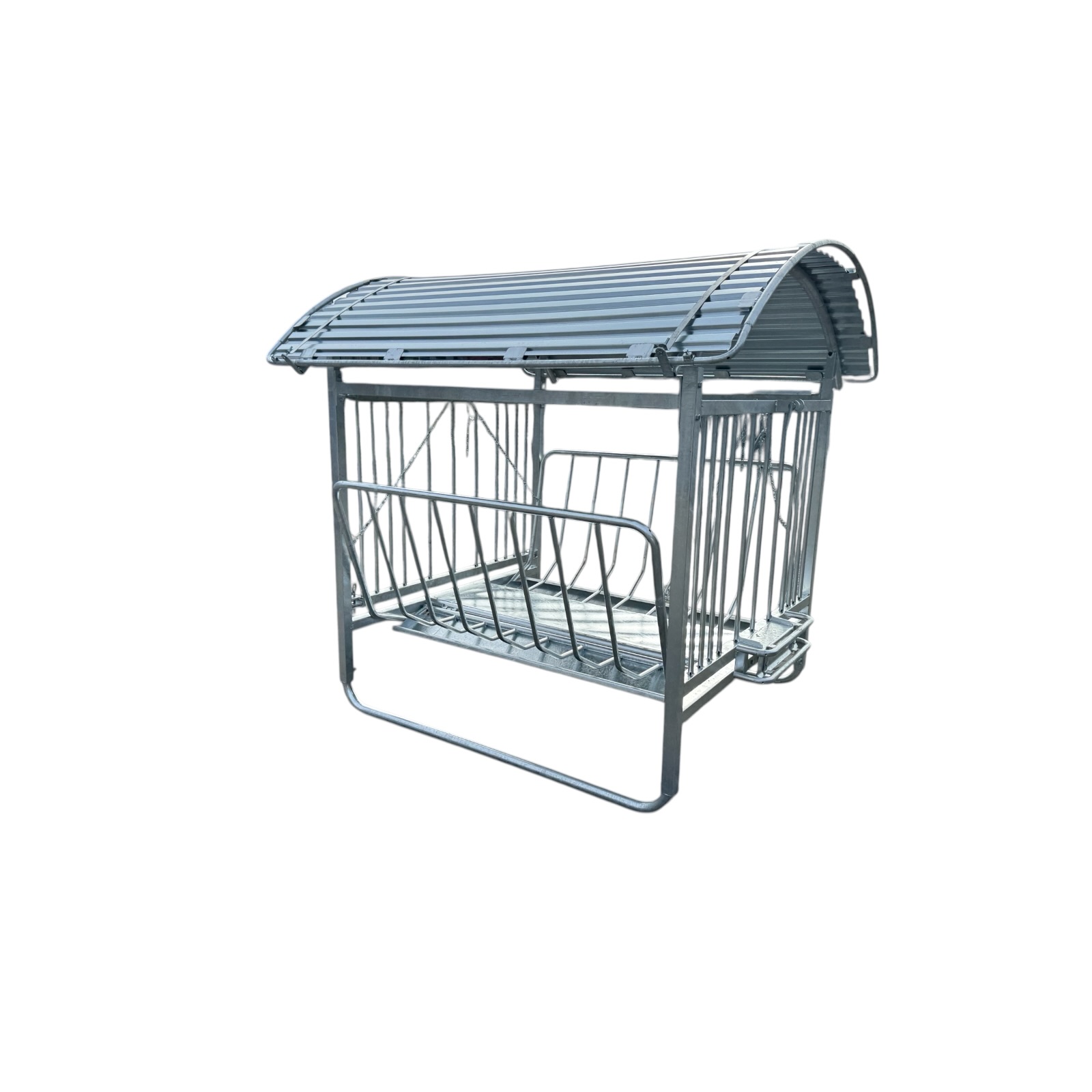 Viereckraufe 1,7x1,6m , Futterraufe mit Dach für Schafe Ziegen – Bild 3