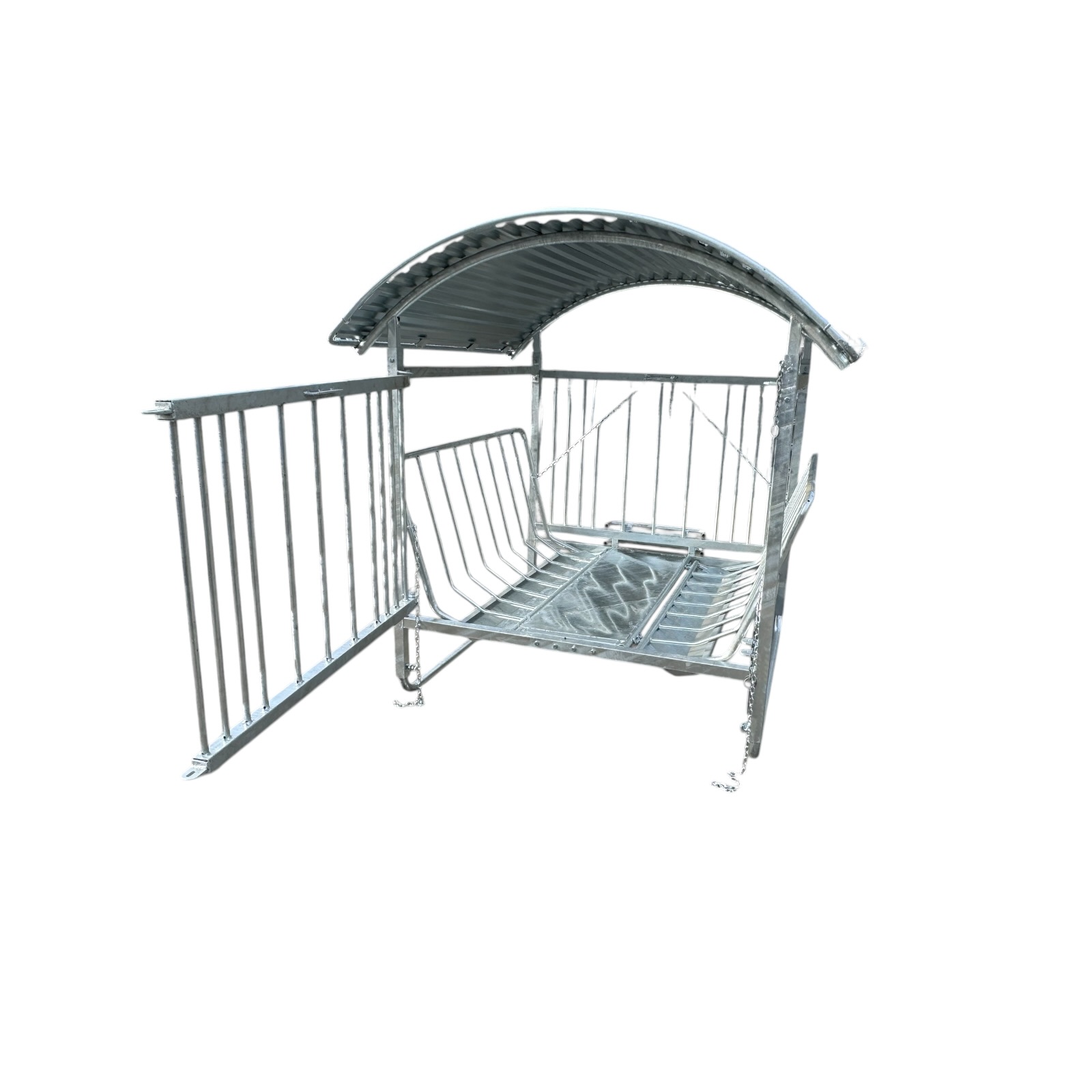 Viereckraufe 1,7x1,6m , Futterraufe mit Dach für Schafe Ziegen – Bild 8