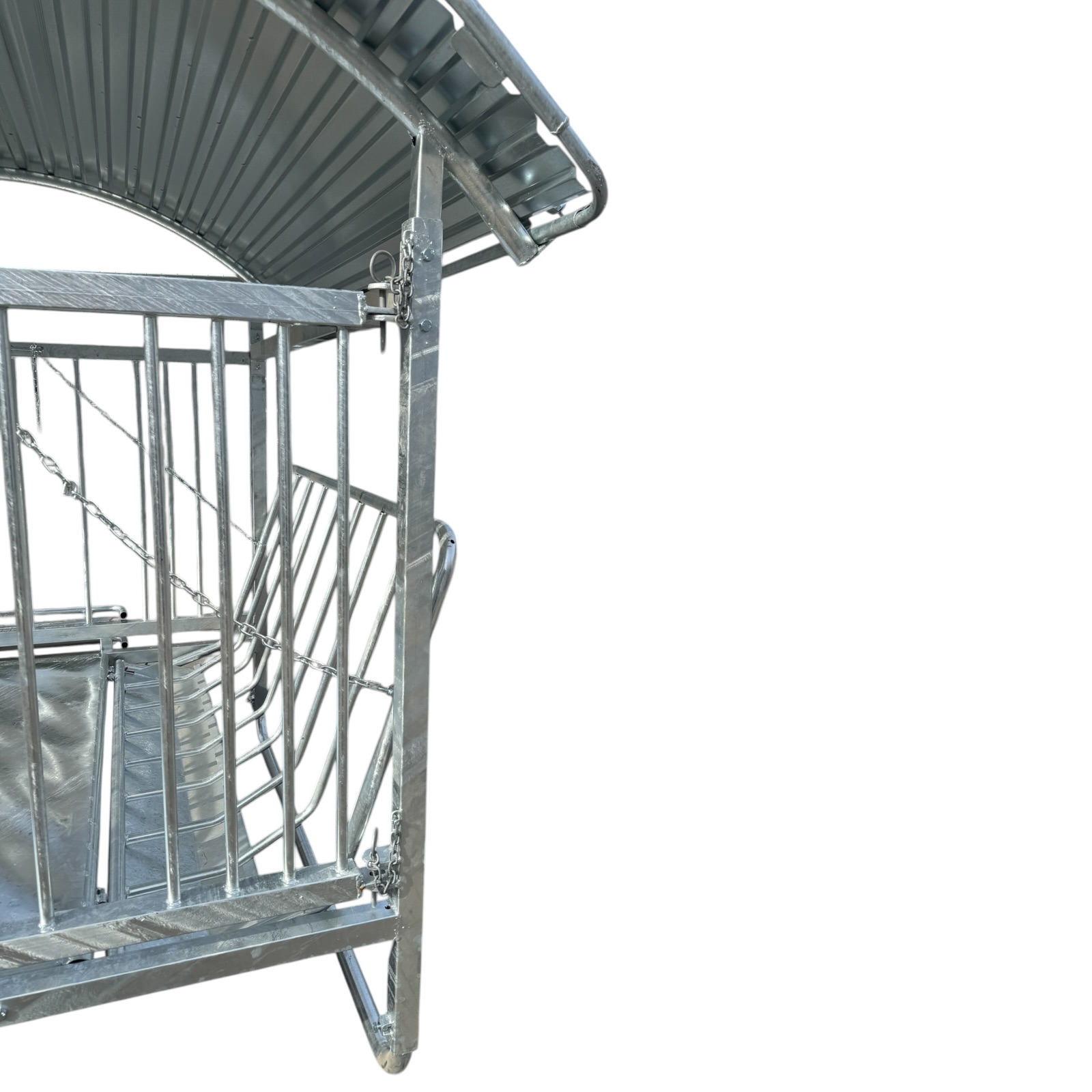 Viereckraufe 1,7x1,6m , Futterraufe mit Dach für Schafe Ziegen – Bild 15